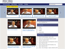 Tablet Screenshot of kabbalahvideos.com